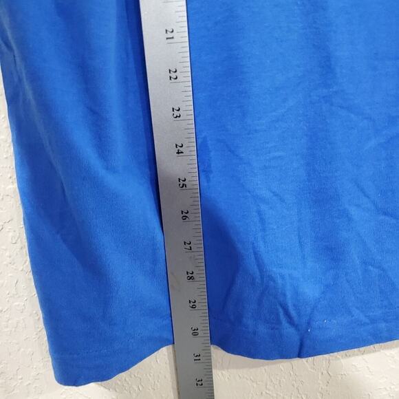 Vintage New Orleans T-Shirt Mens Large Blue Saxophone 90s Mardi Gras Streetwear - Picture 7 of 9